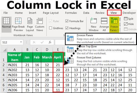 How To Lock A Column In Excel Learn Excel How To Lock A Column In Excel Learn Excel