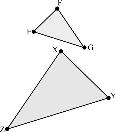 In Triangle Efg And Triangle Yxz M Angle F Is Similar To M Angle X And