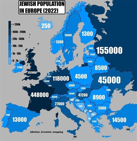 Jewish Population In Europe R Europe
