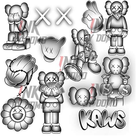 Kaws Tattoo Design
