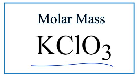Uncover the Exact KClO3 Molar Mass: Essential for Chemistry Students