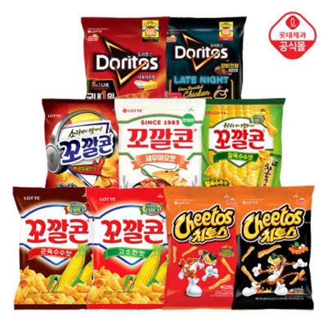 Korean Chips Snacks Lotte Orion Nongshim Nacho Cheetos Potato Chips