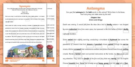 Ks2 Finding Synonyms And Antonyms Worksheet Extract From Code Cracking For