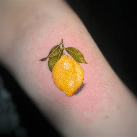Lemon Tattoo By Me Olivia Hartranft Boston Street Tattoo Lynn Ma R