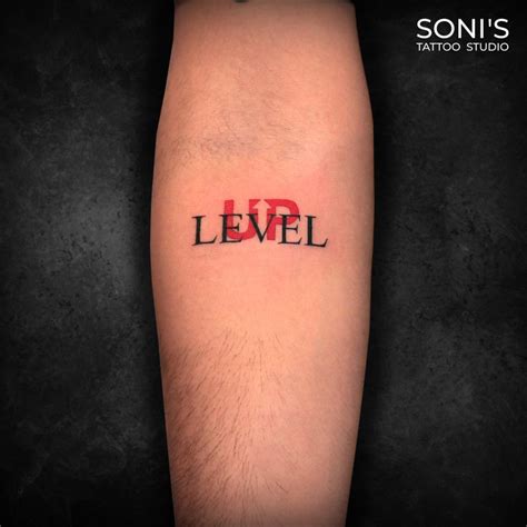 Level Up Your Potential And Unlock New Achievements Level Up Tatoo Soni S Tattoo Studio 09974432274 Navsari Gujarat Tattoo Done By Artist Nitesh At Most Trusted Tattoo Studio Of Town Sonistattoo By Nitesh Sonistattoo