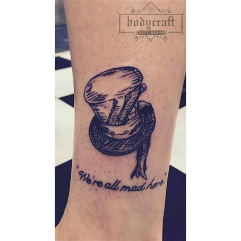 Mad Hatter Temporary Tattoo Waterproof Alice In Wonderland Tea Party Rabbit Hole Etsy