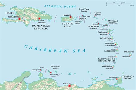 Best Map of Caribbean Islands Explored