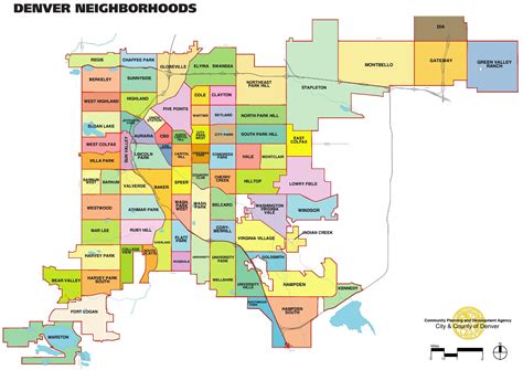 Map Of Denver Colorado Neighborhoods