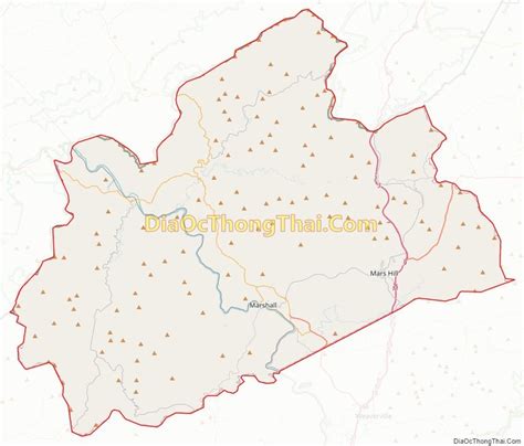 Map Of Madison County North Carolina Thong Thai Real