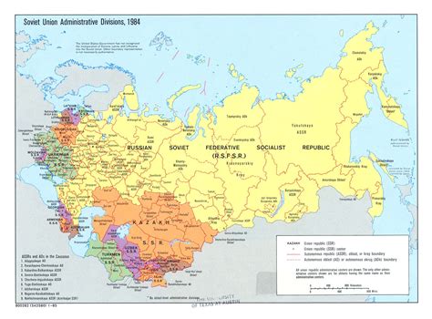Explore the Detailed Map of USSR: Discover Its Historical Territories