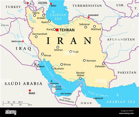 Map Showing The Location Of The City Tehran In Iran Southern Asia On Map Showing The Location Of The City Tehran In Iran Southern Asia On