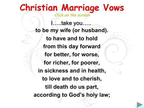 Marriage Vows In Sickness And Health