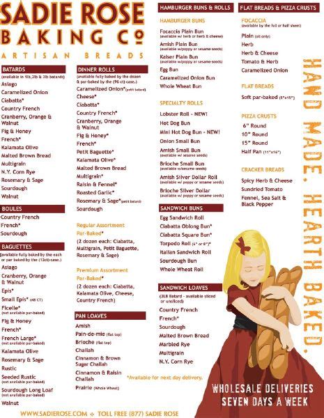 Menu At Sadie Rose Baking Co Restaurant San Diego