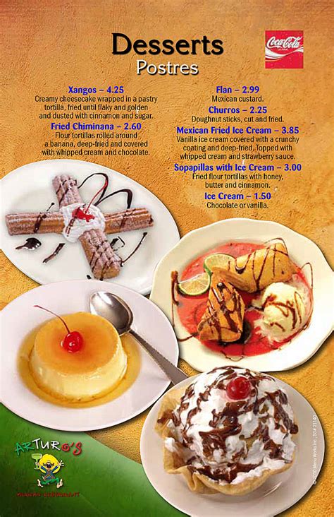 Mexican Menu Desserts Mexican Menu Desserts