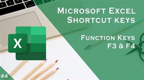 Microsoft Excel Keyboard Shortcut Keys Function Keys F3 Amp F4 Youtube