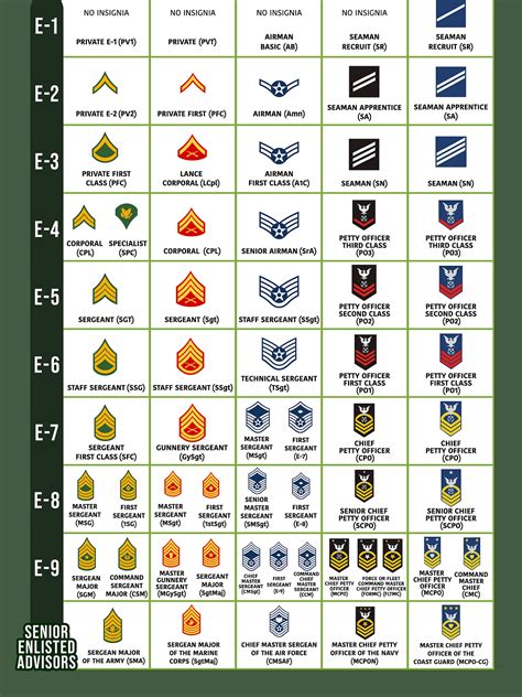 Military Position Rank Tree U S Military Rank Insignia Military Position Rank Tree U S Military Rank Insignia