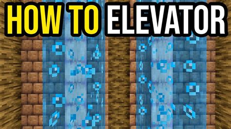 Minecraft Water Elevator