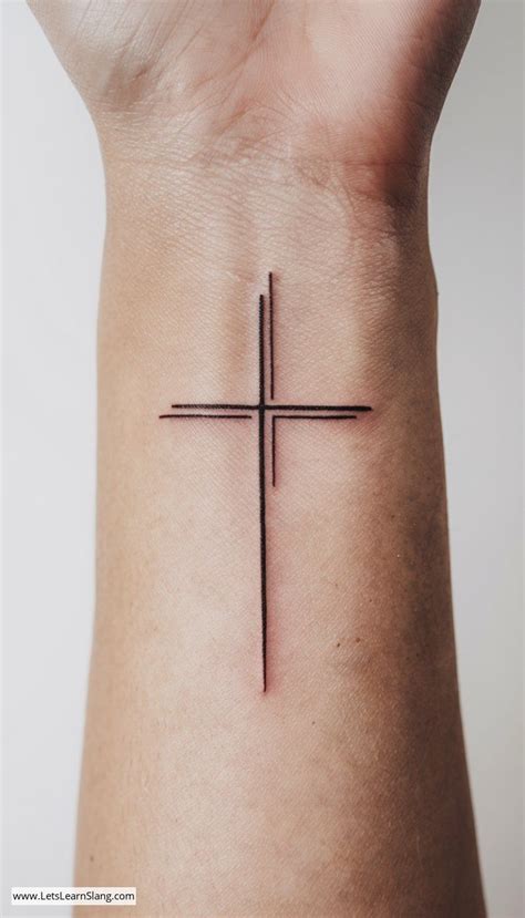 Minimalist Cross Wrist Tattoo In 2025 Cross Tattoo On Wrist Wrist