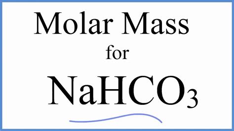 Molecular Mass of NahCO3: What You Need to Know