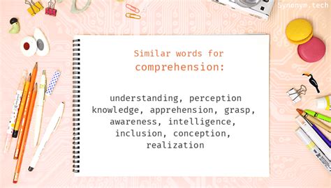 More 680 Comprehension Synonyms Similar Words For Comprehension