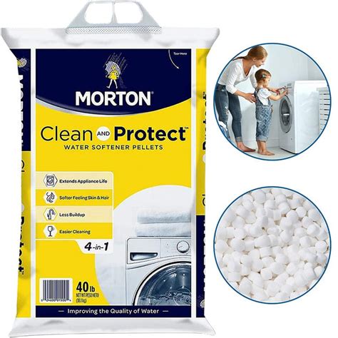 Morton Salt Water Softener Clean And Protect Pellets 25 Lb Bag