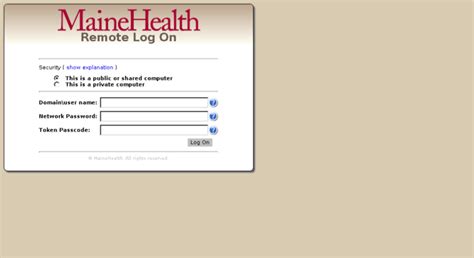 Mychart Maine Health Login