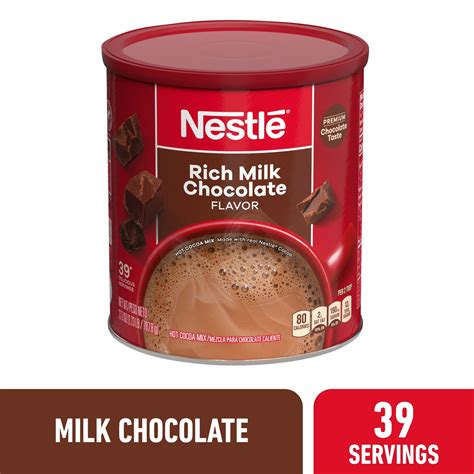 Nestle Hot Cocoa Rich Milk Chocolate Flavored Mix Powder 27 7 Oz Can Walmart Com Nestle Hot Cocoa Rich Milk Chocolate Flavored Mix Powder 27 7 Oz Can Walmart Com