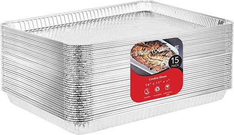 Non Stick Cookie Sheets 100 Pack Disposable Aluminum Foil Trays 30X20x3 Cm Baking Pans Non Stick Heat Resistant Up To 250 C Uk Made Non Stick Baking Trays Non Stick Cookie Sheets 100 Pack Disposable Aluminum Foil Trays 30X20x3 Cm Baking Pans Non Stick Heat Resistant Up To 250 C Uk Made Non Stick Baking Trays