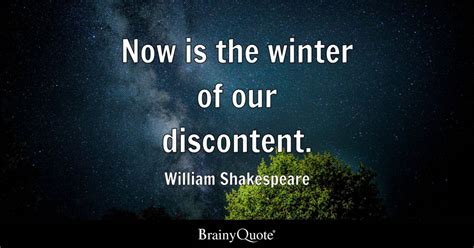 Unveiling the Meaning Behind 'Now Is the Winter of Our Discontent'