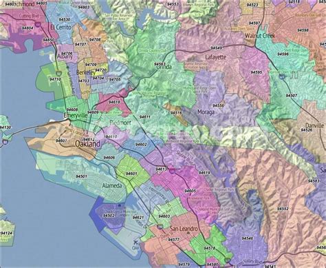 Oakland Ca Zip Code List Maps Population And Demographics Mapofzipcodes