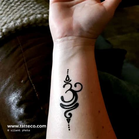 Om Unalome Temporary Tattoo Set Of 3 Om Unalome Temporary Tattoo Set Of 3
