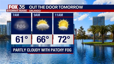 Orlando Weather Another Pleasant Day In Store For Friday With Highs In The 80S Fox 35 Orlando
