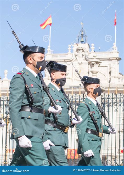 Parade Of The Different Corps Of The Spanish Army During Display Of