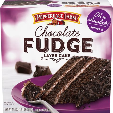 Pepperidge Farm Frozen Chocolate Fudge Layer Cake Box 19 6 Oz Delivery Near Me Doordash