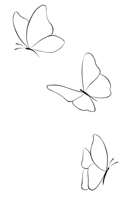 Pin By Ahmmad Ri2 On Art Butterfly Drawing Simple Butterfly Tattoo