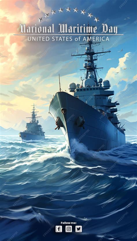 Premium Photo Navy Ship In The Middle Of The Ocean Artificial Premium Photo Navy Ship In The Middle Of The Ocean Artificial