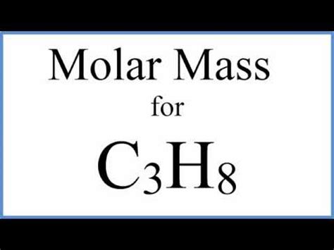 Propane Molar Mass: Essential Chemistry Fact!