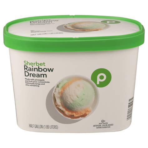 Publix Sherbet Rainbow Dream 0 5 Gal Delivery Or Pickup Near Me Instacart