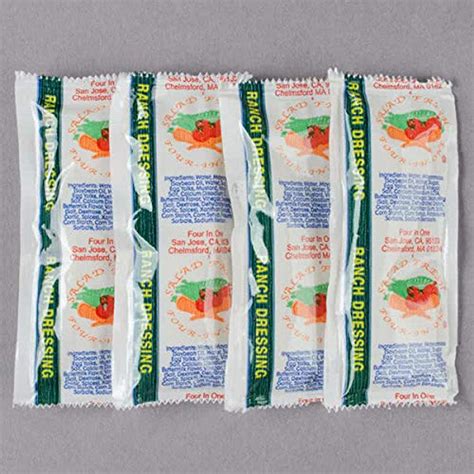 Ranch Dressing 12 Gram Portion Packets 200 Case