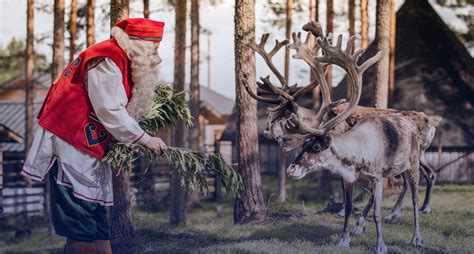 Reindeer Of Santa Claus Children Learning Secrets Of Superlichens Making Reindeer To Fly Christmas