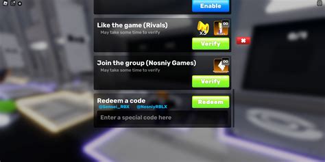 Rivals Roblox Codes