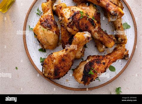 Roasted Chicken Drumsticks With Garlic And Herbs Stock Photo Image Of Roasted Chicken Drumsticks With Garlic And Herbs Stock Photo Image Of