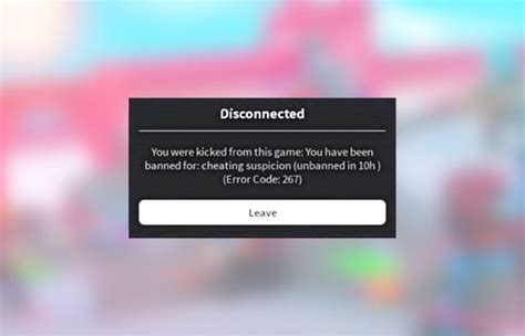 Roblox Error Code 267