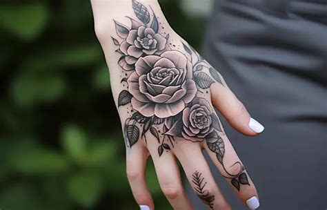 Rose Tattoo Hand