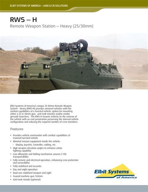 Rws H Elbit Systems Of America