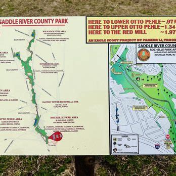 Saddle River County Park Rochelle Park In New Jersey Walking Map