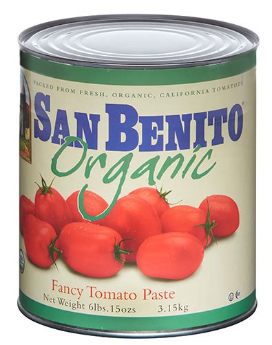 San Benito Organic Tomato Paste Neil Jones Food Company