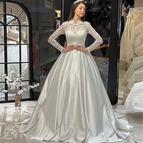 Satin Wedding Dresses with Sleeves: Elegant Choices
