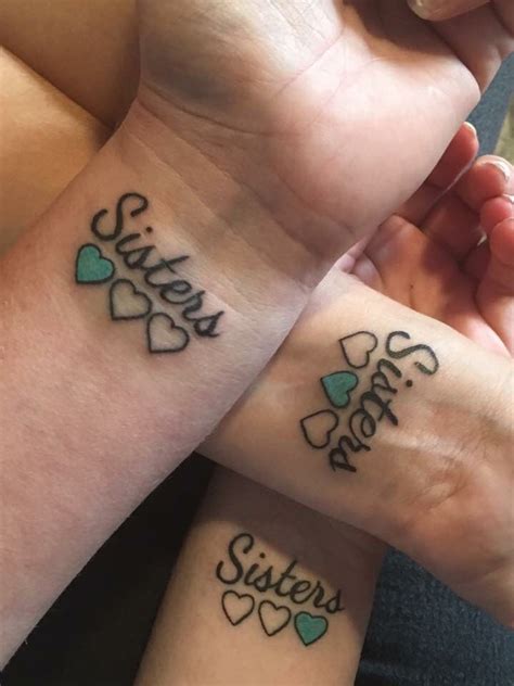 Sister Tattoos For 3 Hearts 50 Matching Tattoos Sisters Can Get Sister Tattoos For 3 Hearts 50 Matching Tattoos Sisters Can Get