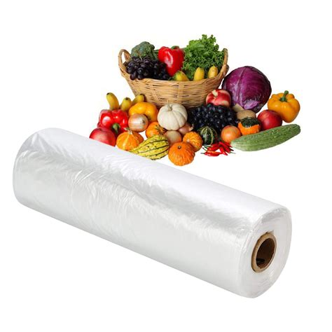 Sjpack Food Storage Bags 14 Amp Quot X 20 Amp Quot Plastic Produce Bag On A Roll